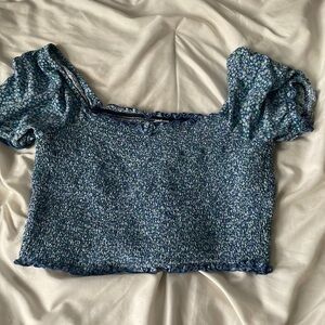 Aerie ruffled crop top